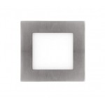Downlight panel LED Cuadrado 120x120mm Niquel 7W 